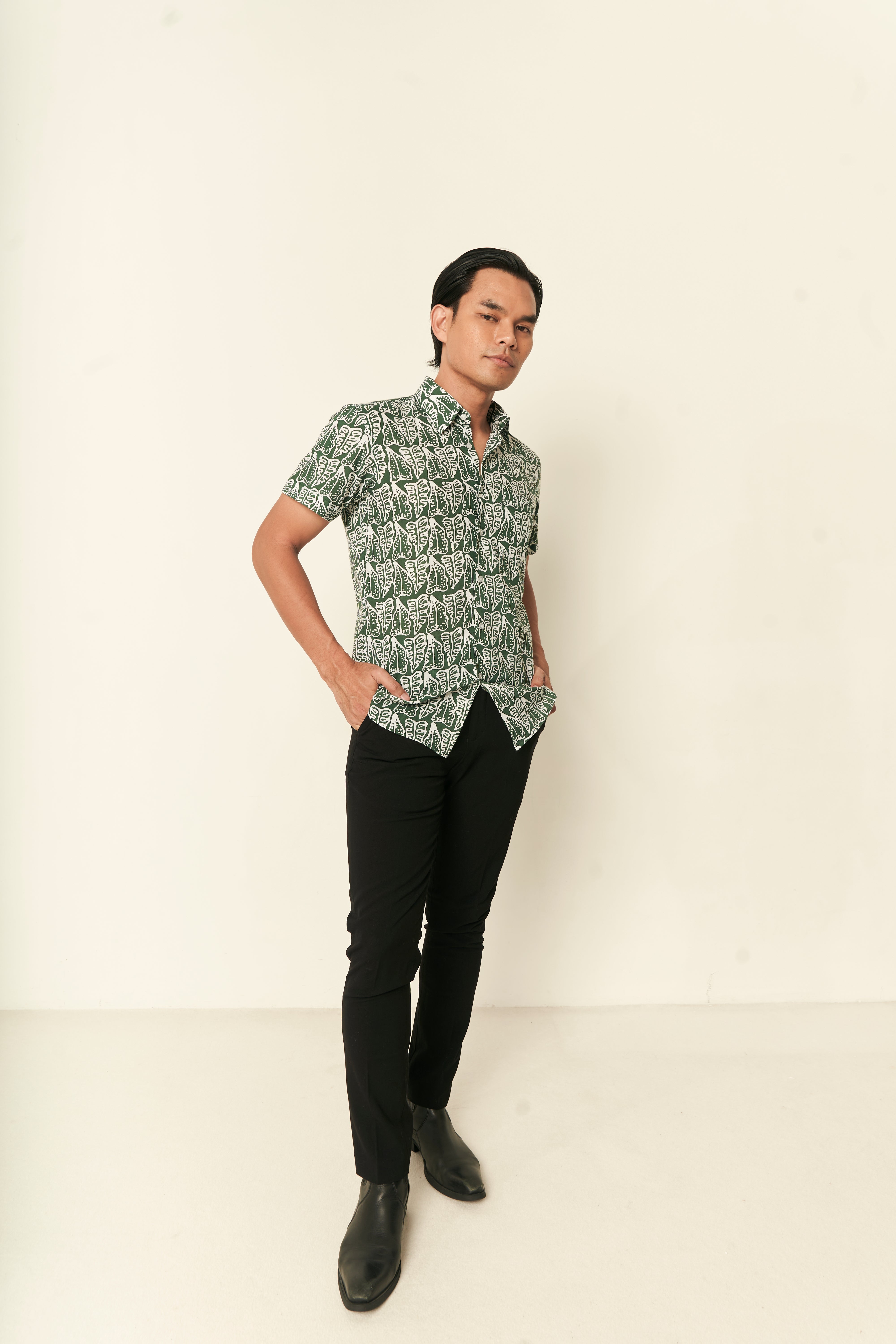 Tropical Slim Fit Men's Shirt