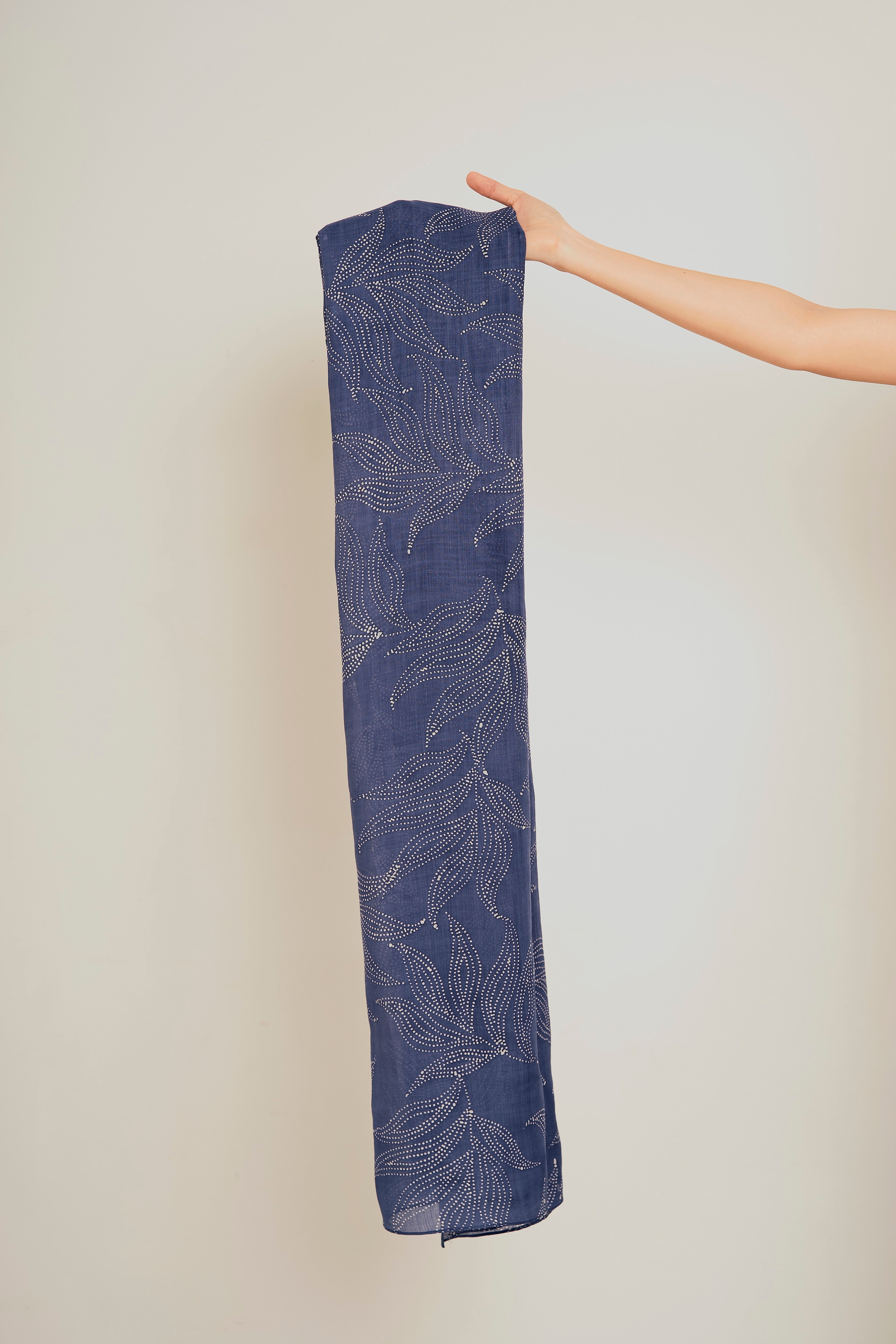 100% Ramie Long Rectangular Shawl
