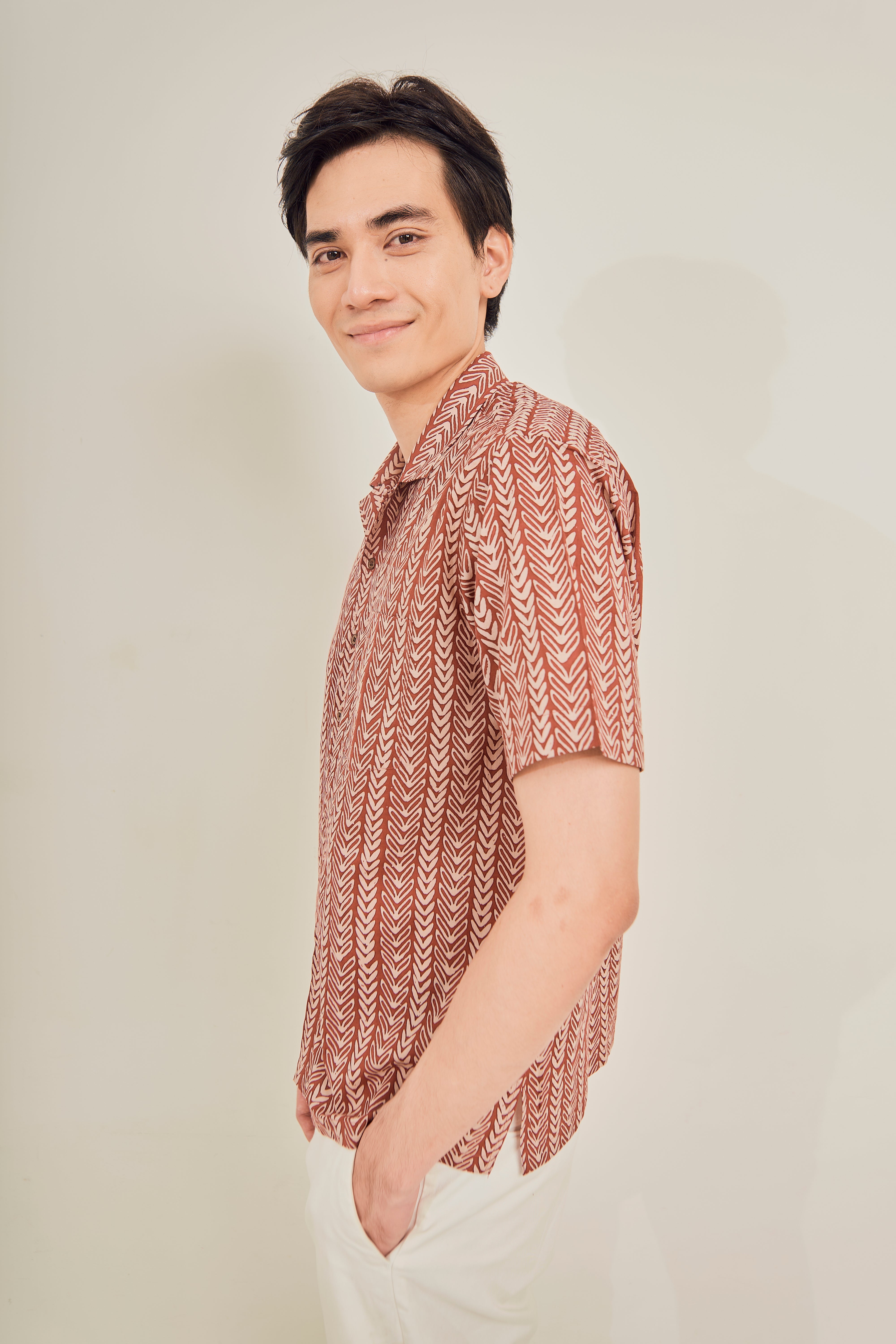 Rainforest Cuban Collar Shirt