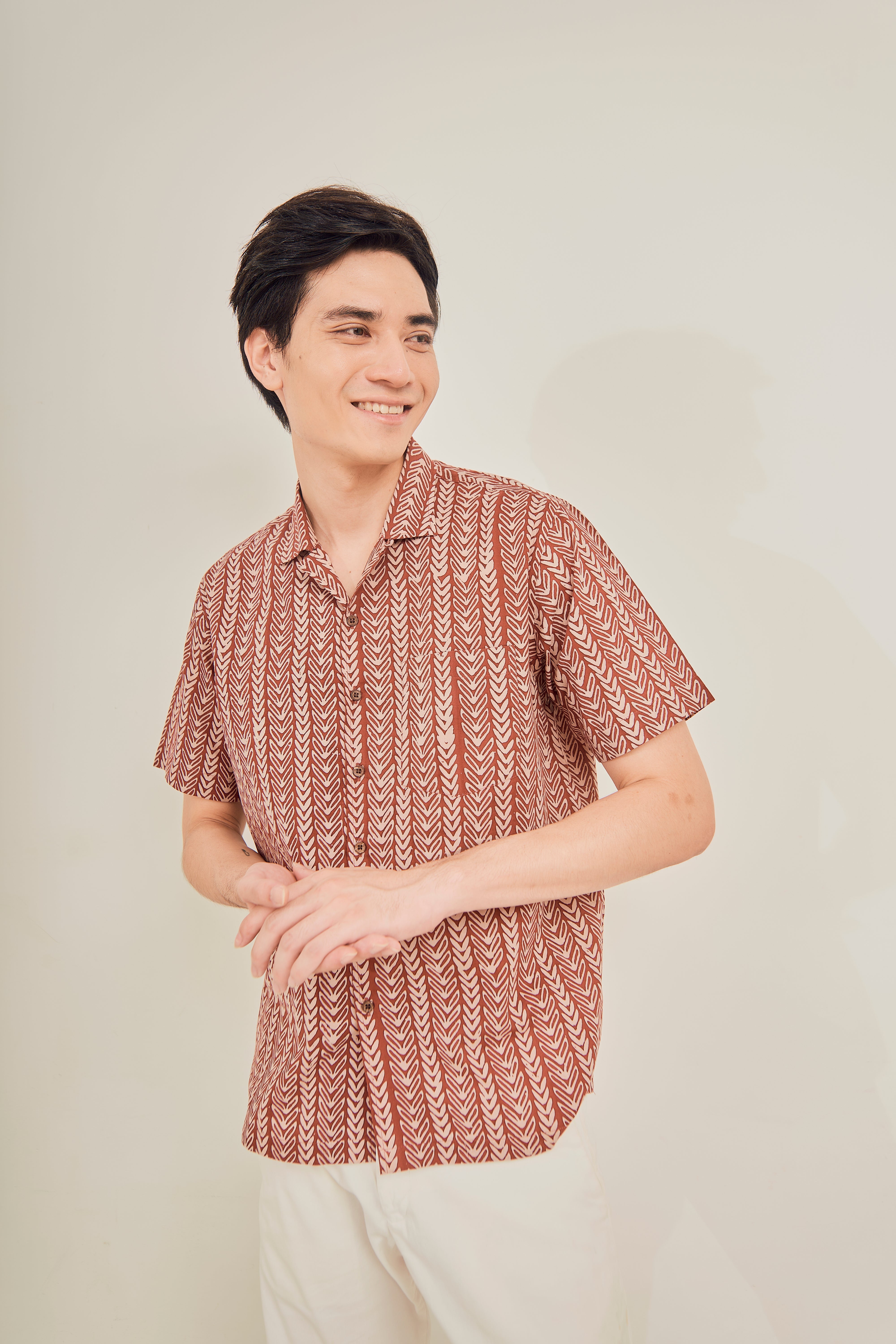 Rainforest Cuban Collar Shirt