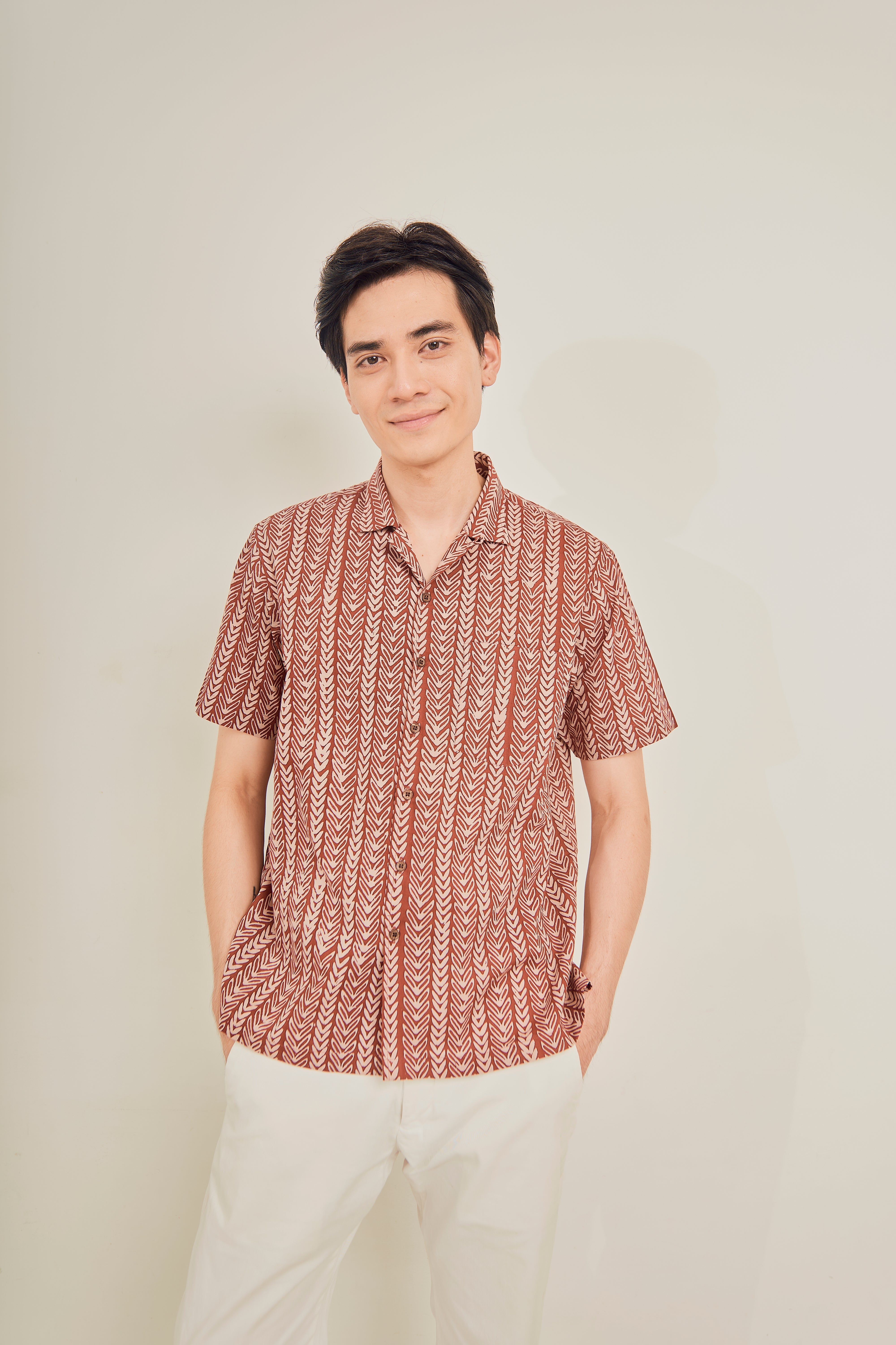 Rainforest Cuban Collar Shirt