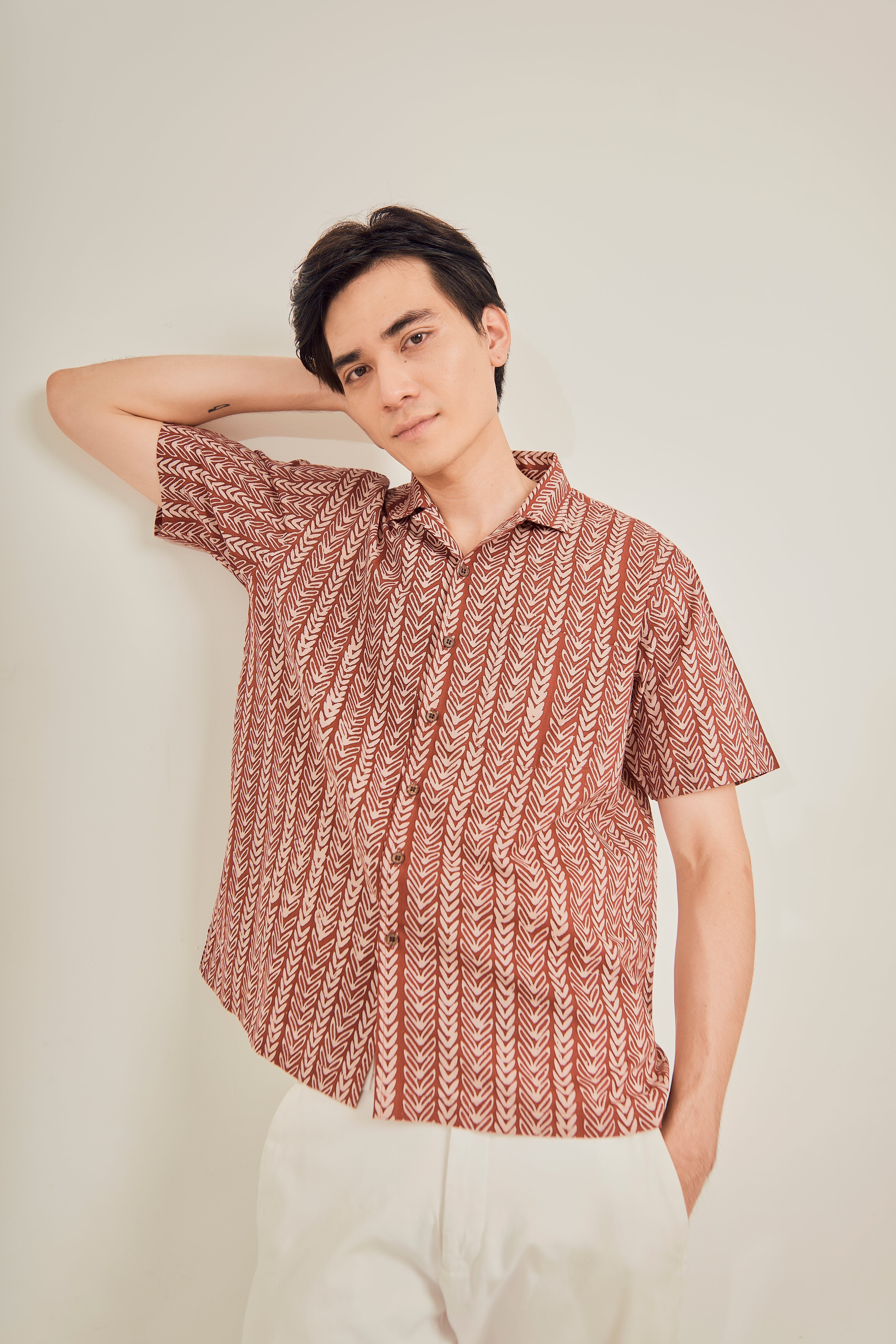 Rainforest Cuban Collar Shirt