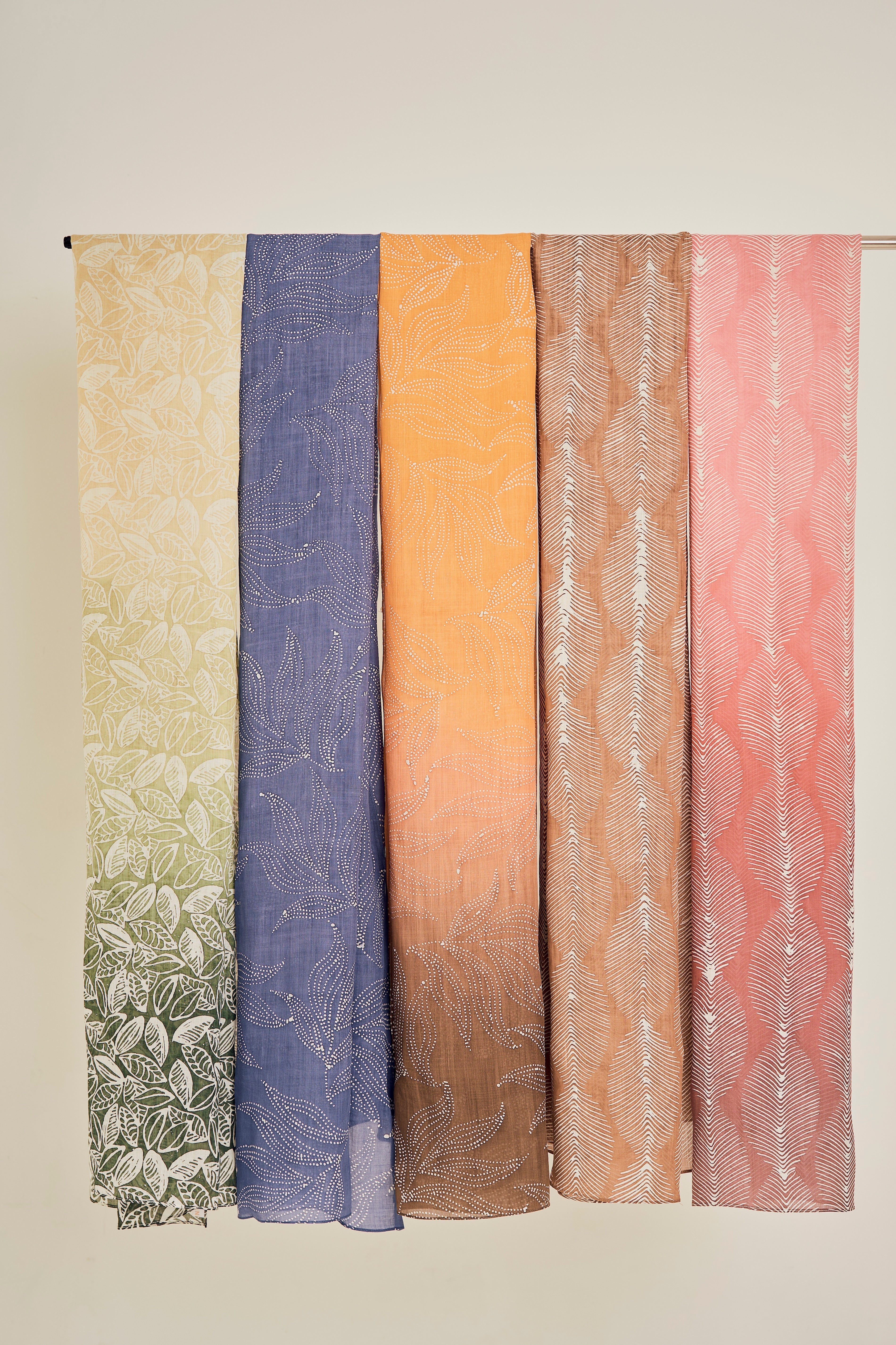 100% Ramie Long Rectangular Shawl