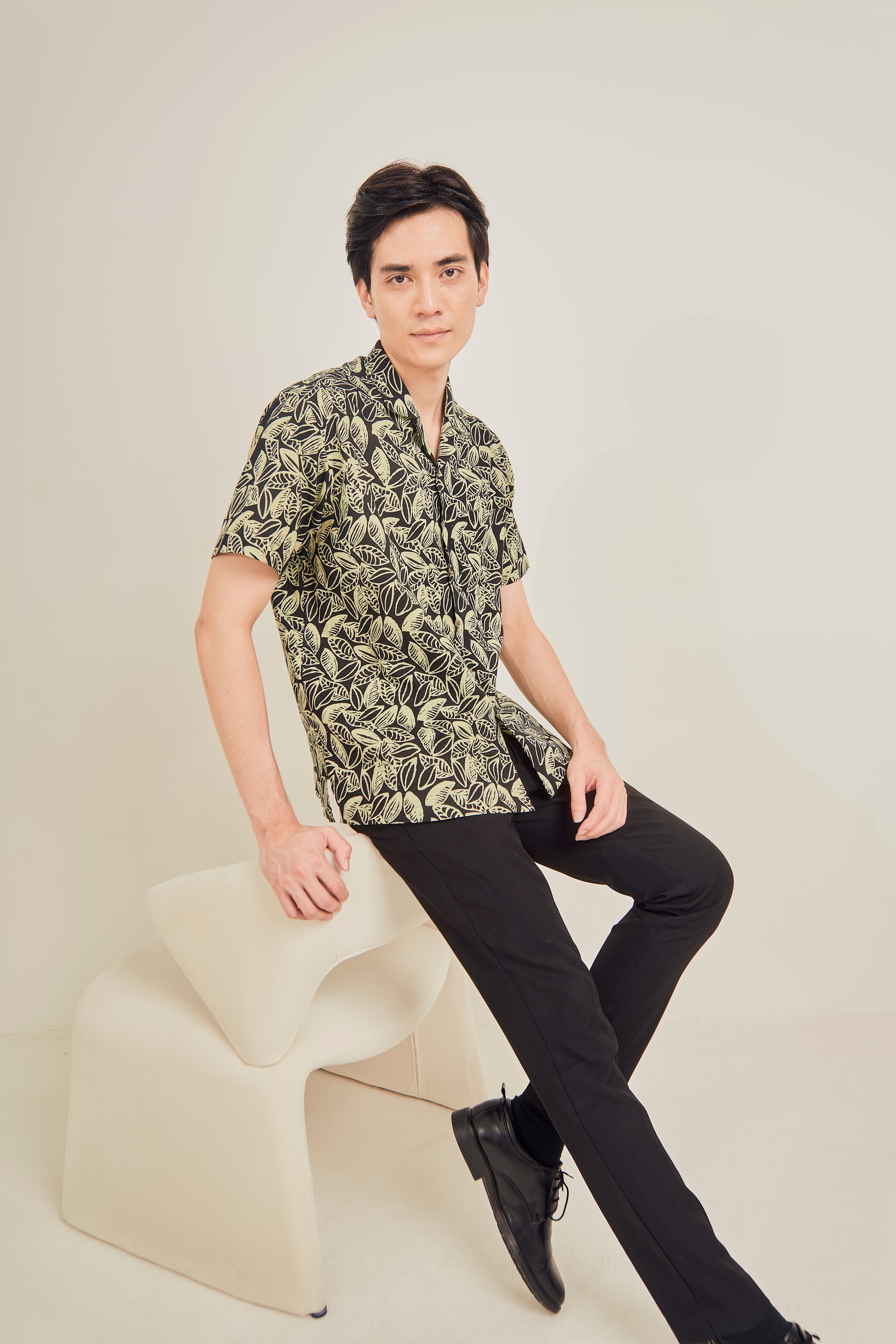Rainforest Cuban Collar Shirt