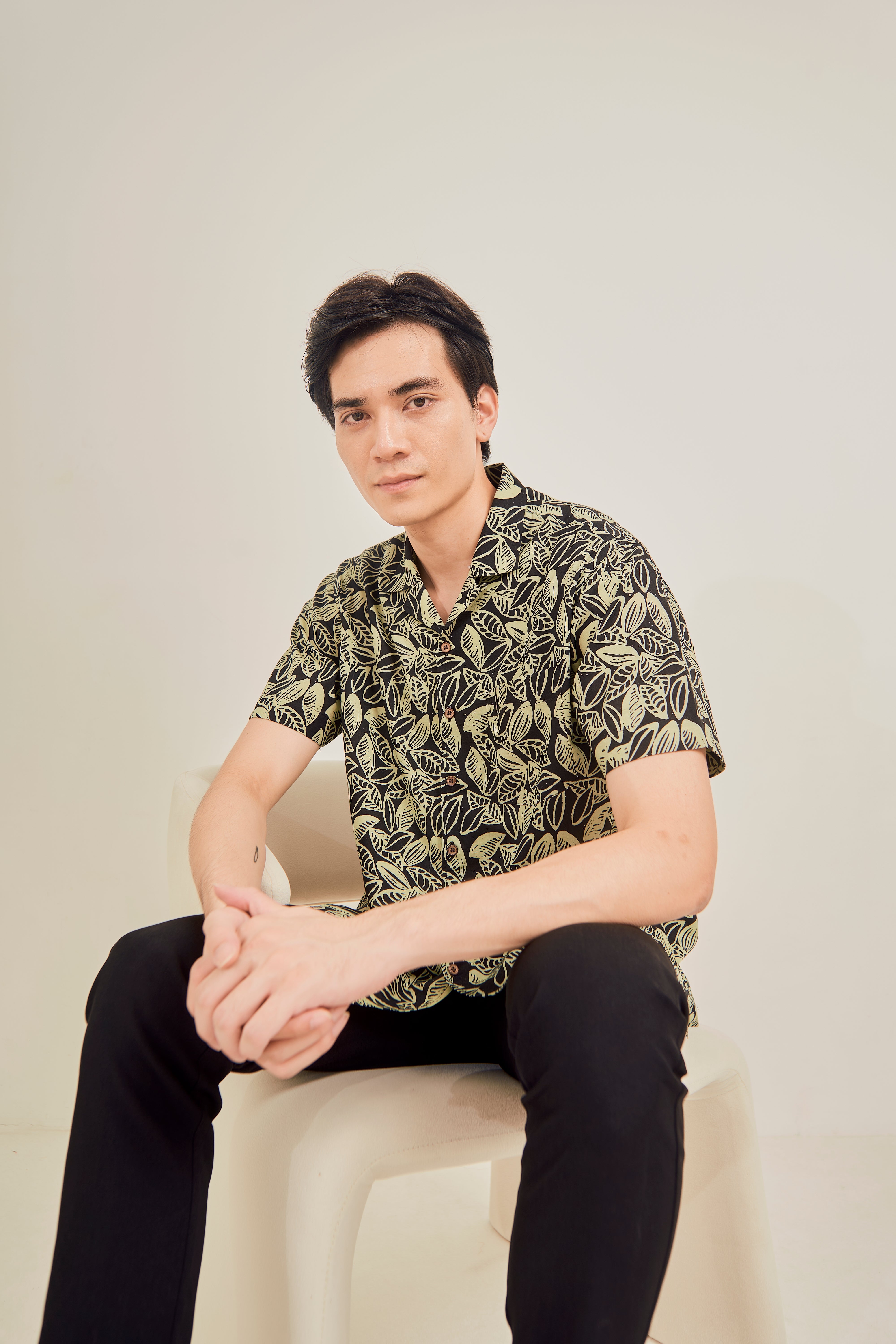 Rainforest Cuban Collar Shirt