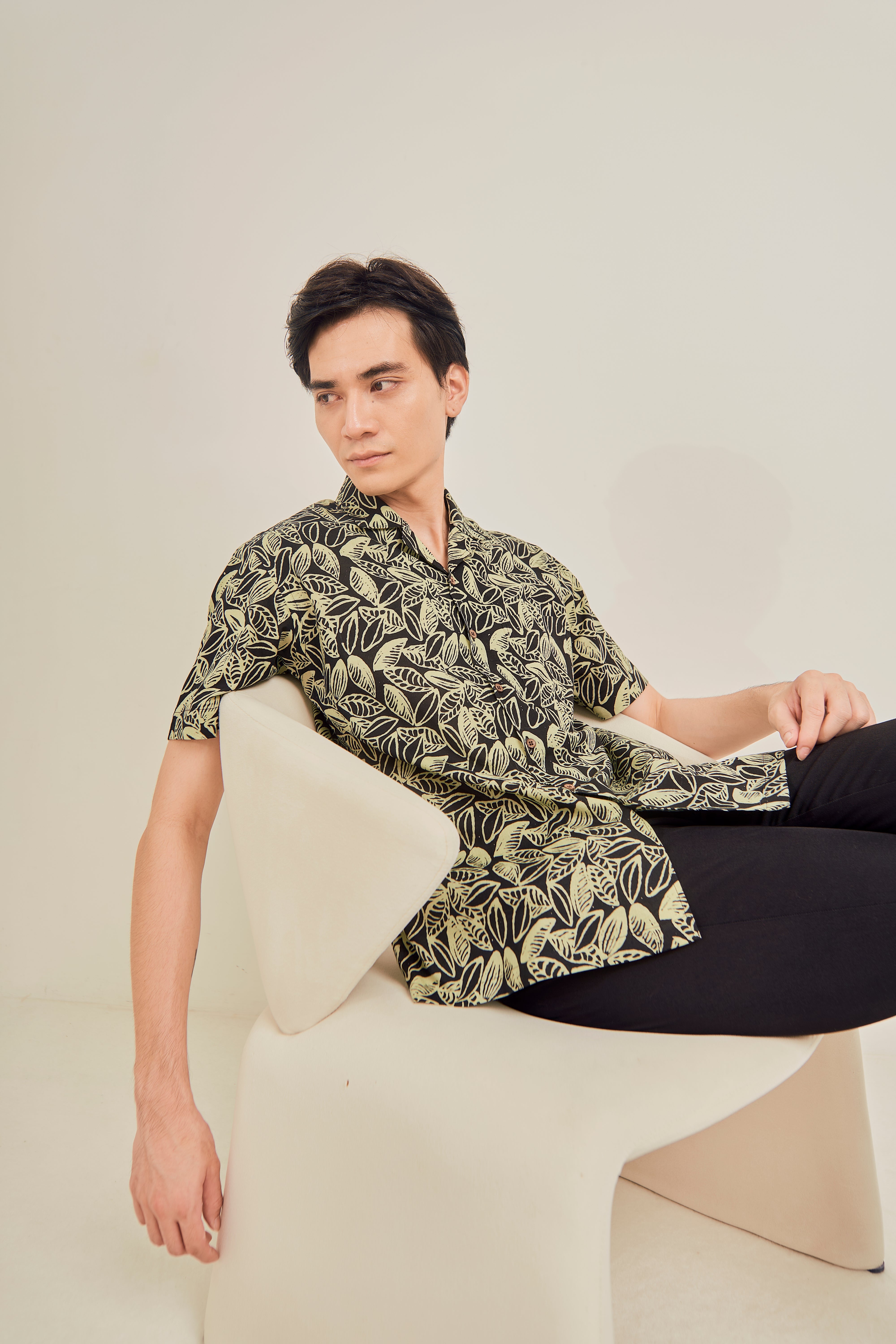 Rainforest Cuban Collar Shirt