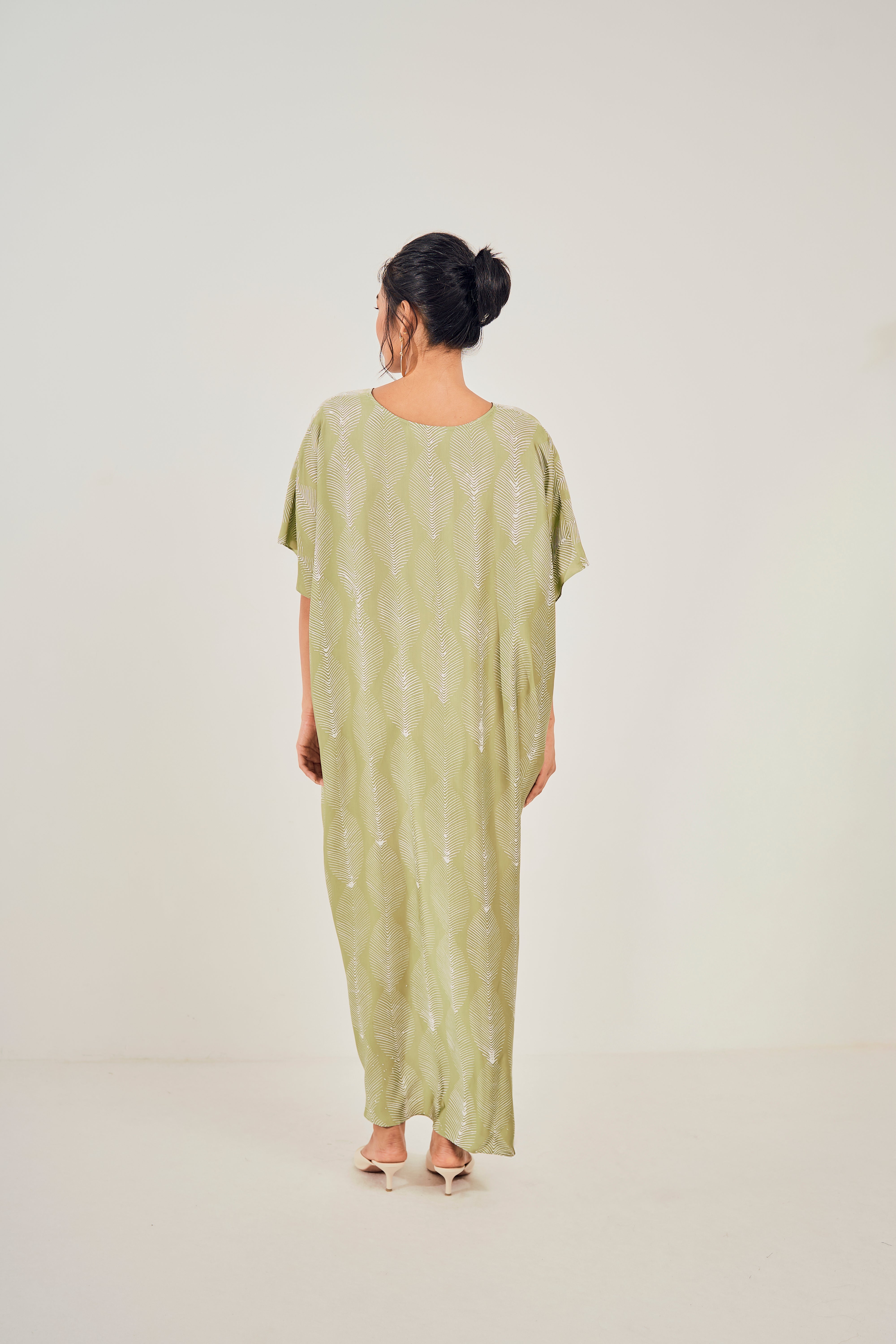 Rainforest Drape V Kaftan