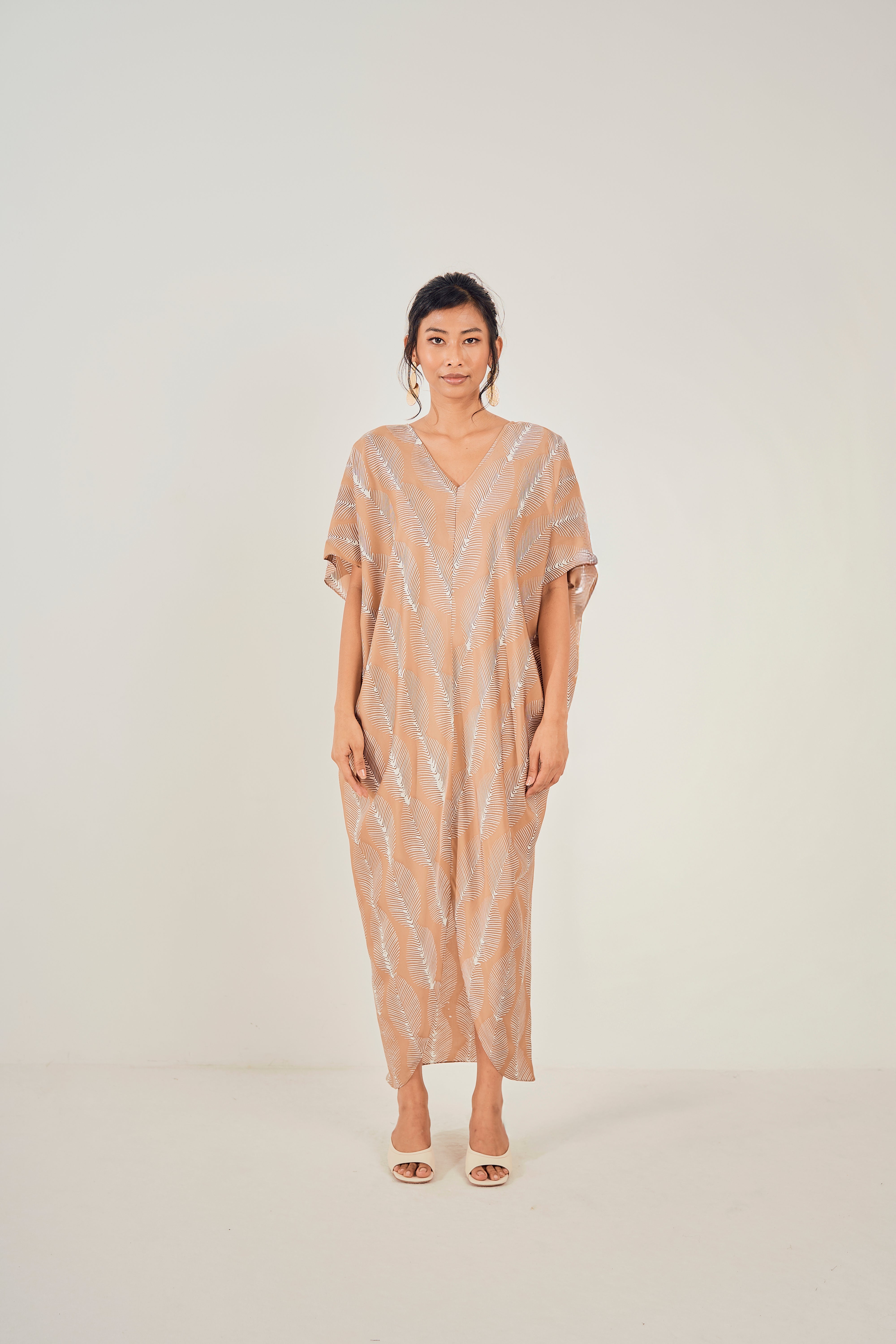 Rainforest Drape V Kaftan