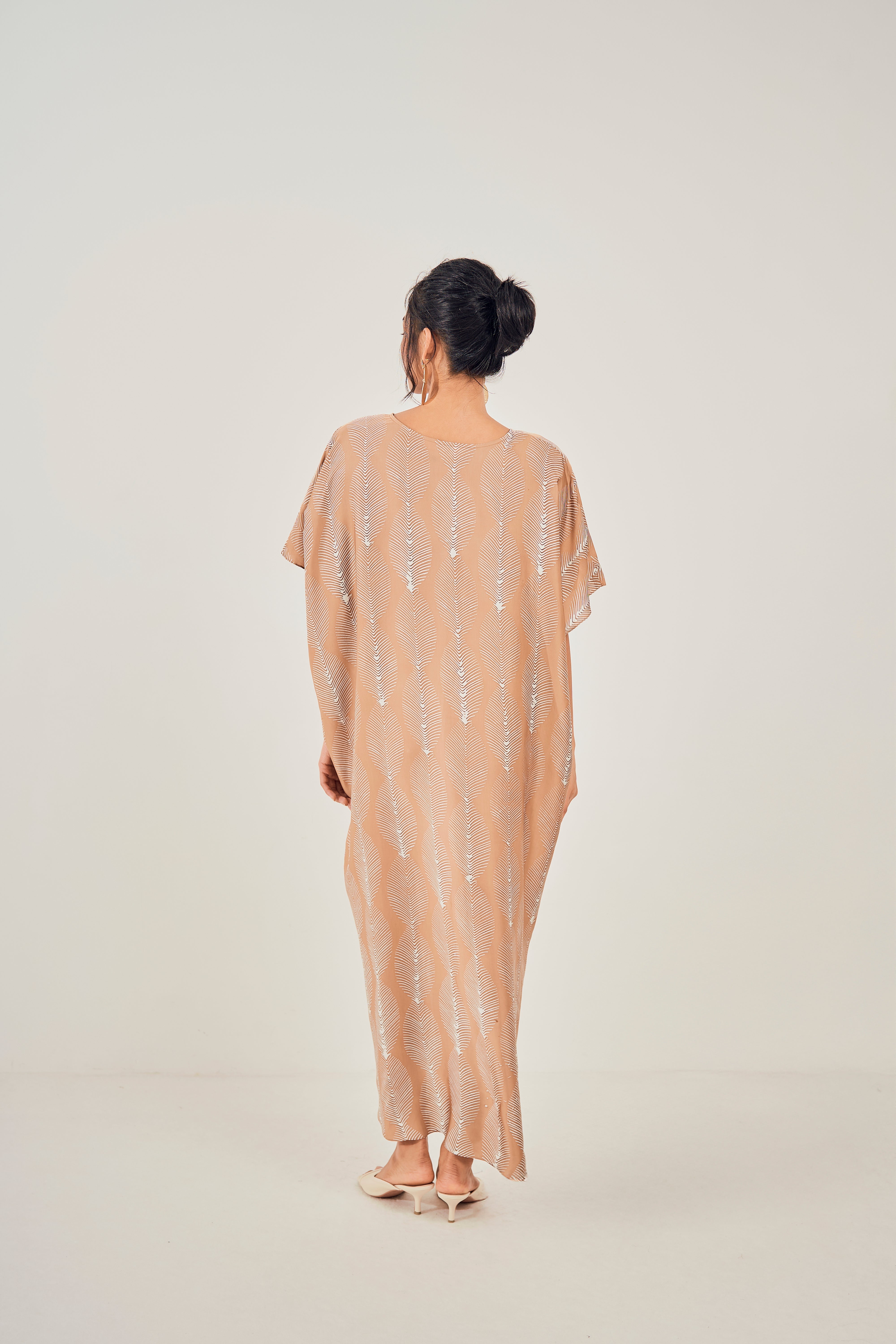 Rainforest Drape V Kaftan