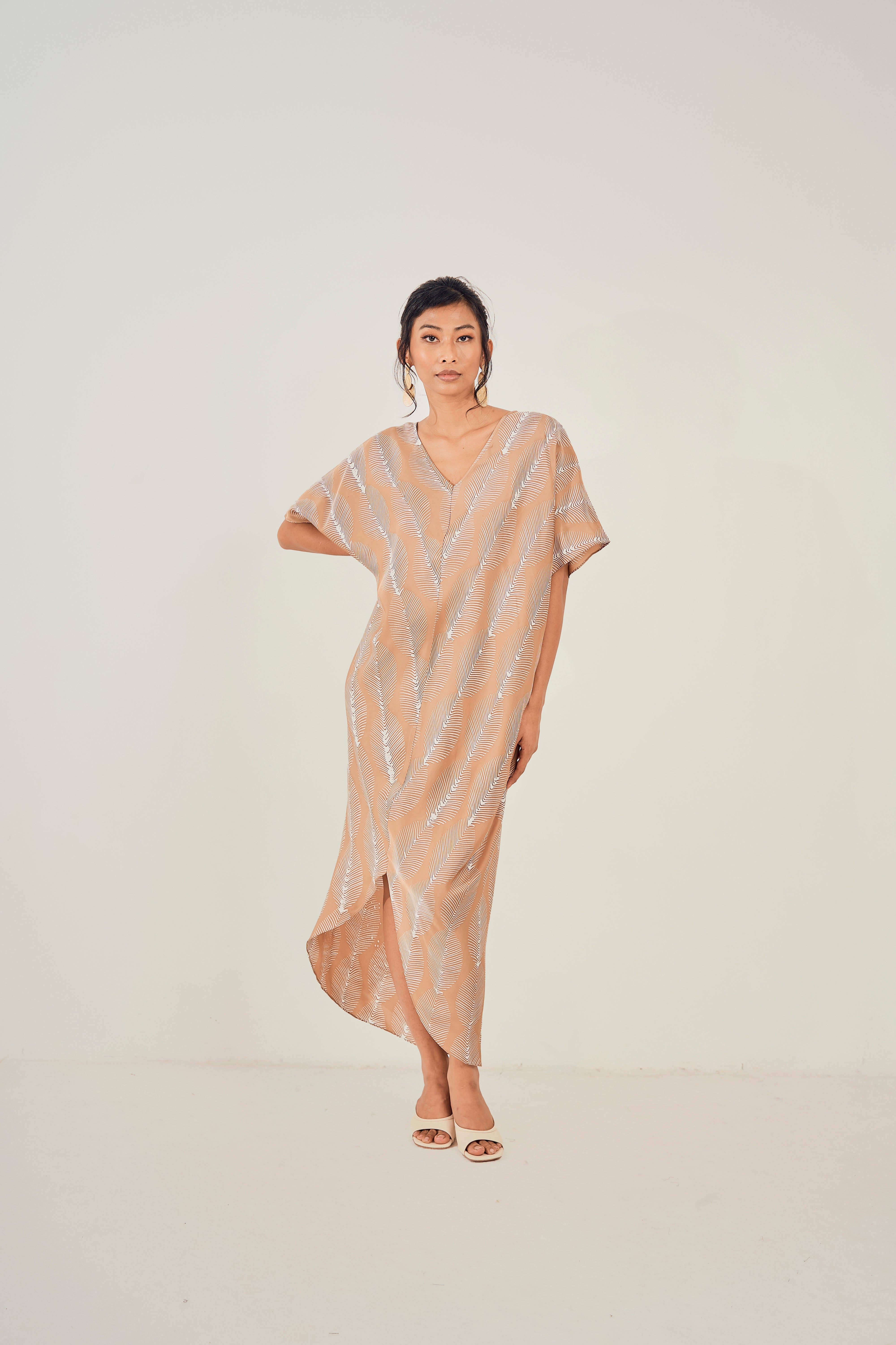 Rainforest Drape V Kaftan