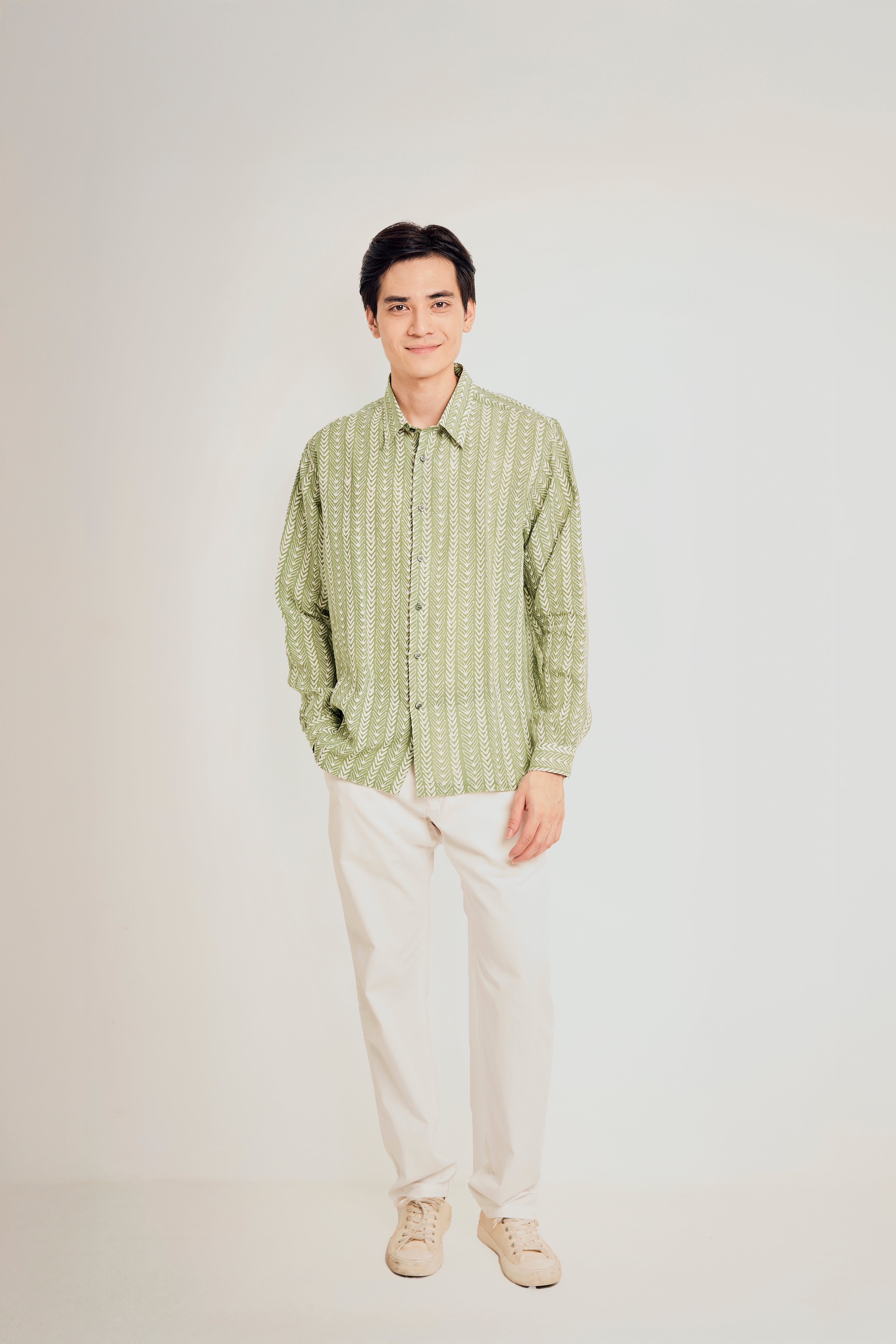 100% Linen Regular Long Sleeves Shirt