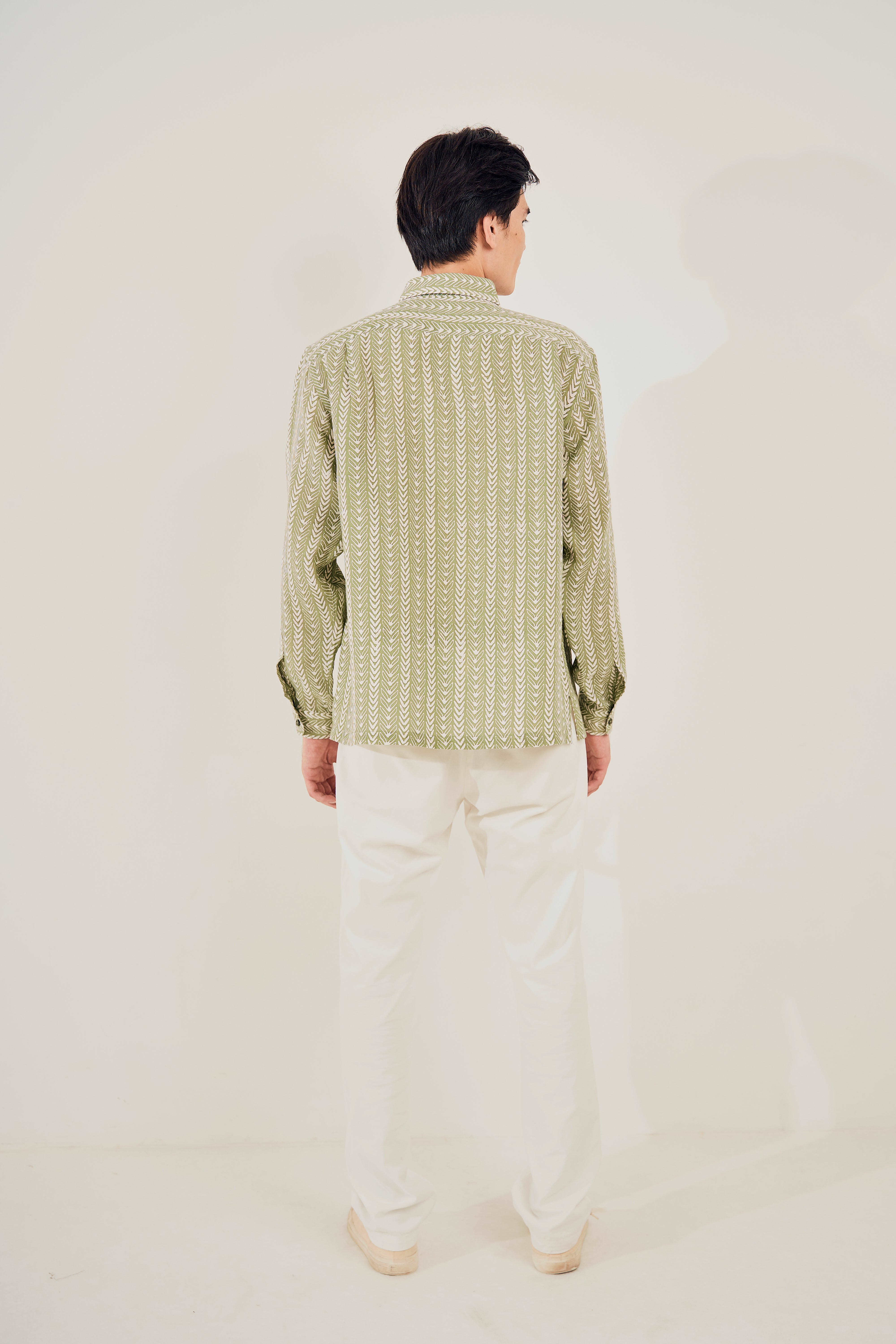100% Linen Regular Long Sleeves Shirt