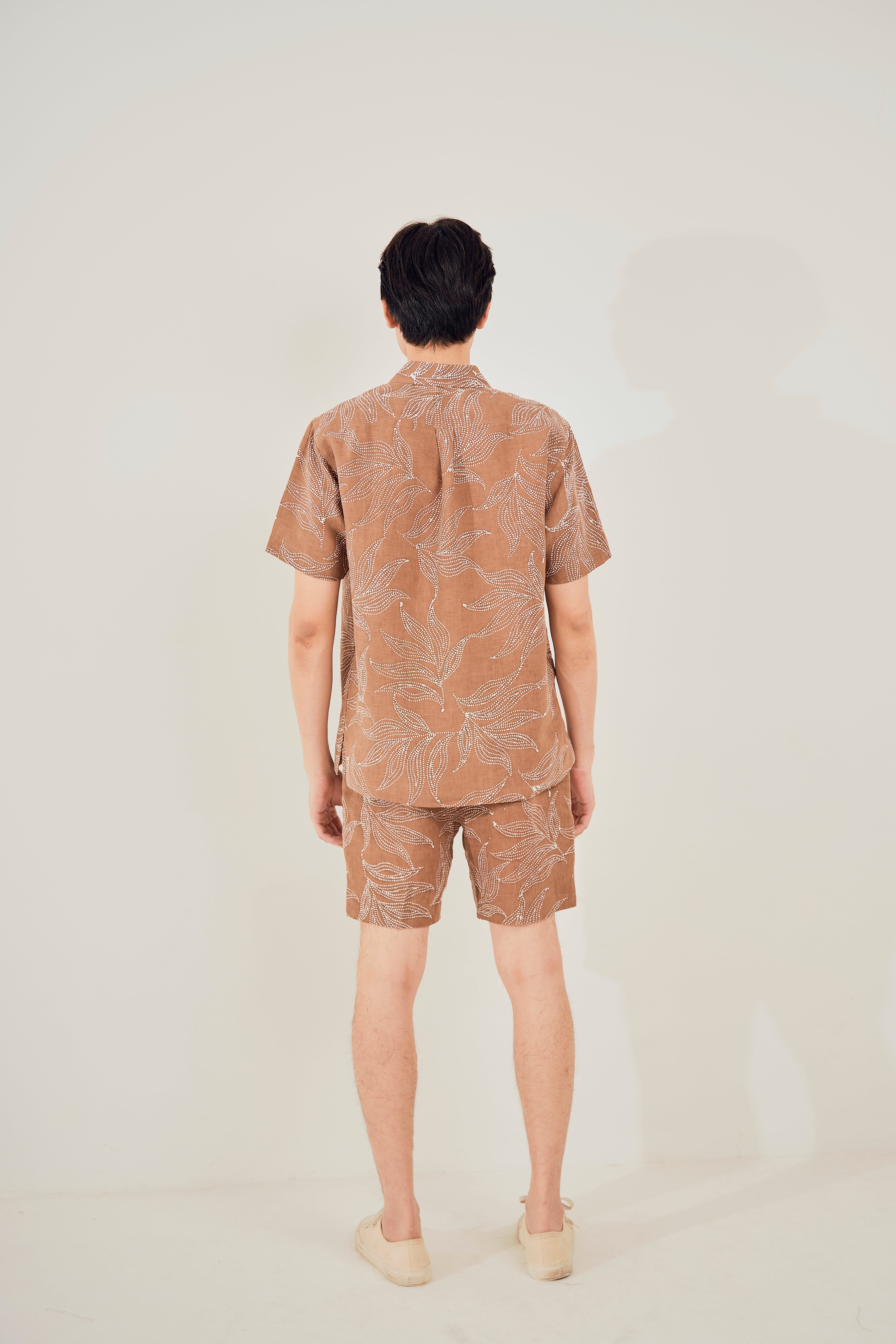 100% Linen Regular Cuban Collar Shirt