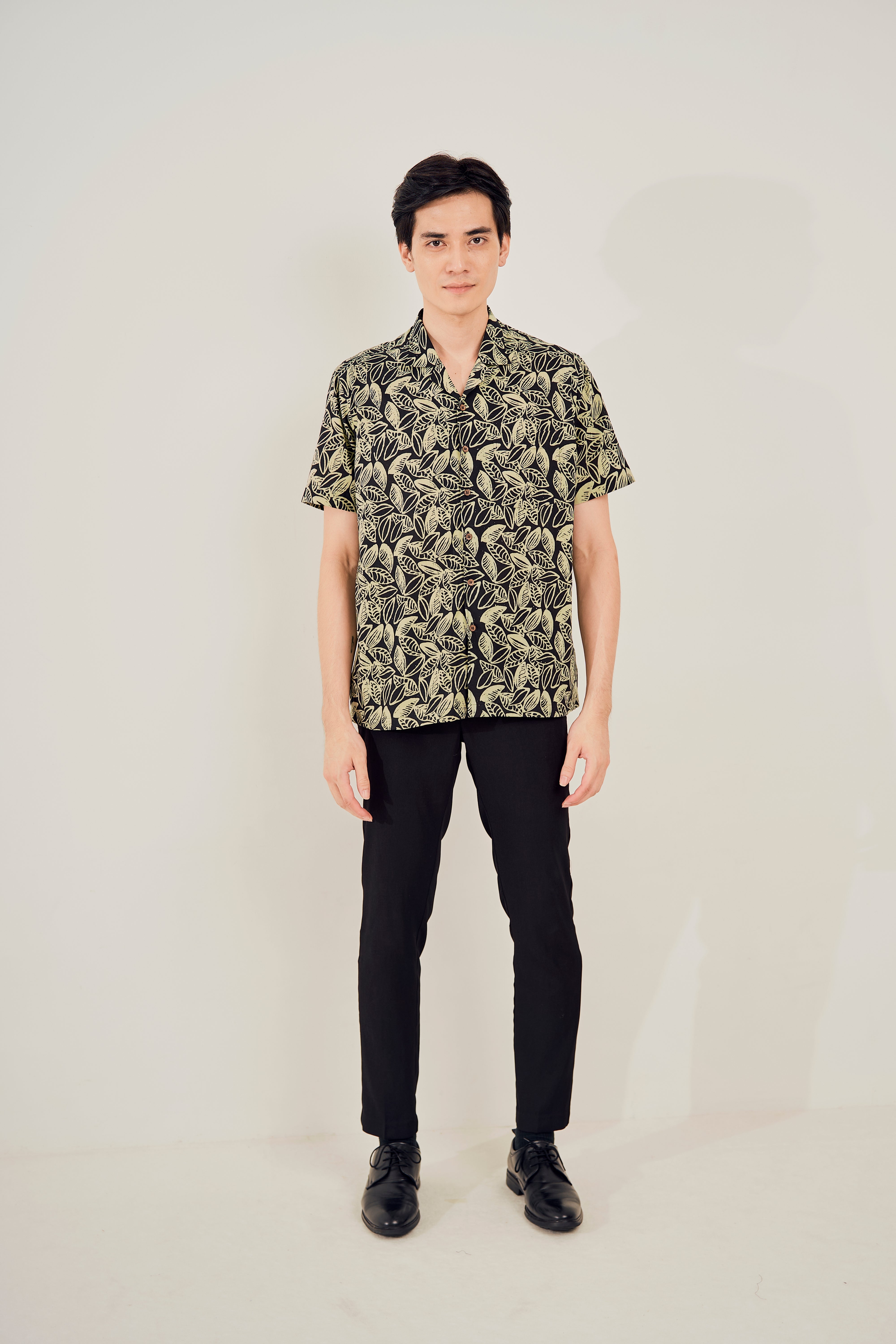 Rainforest Cuban Collar Shirt