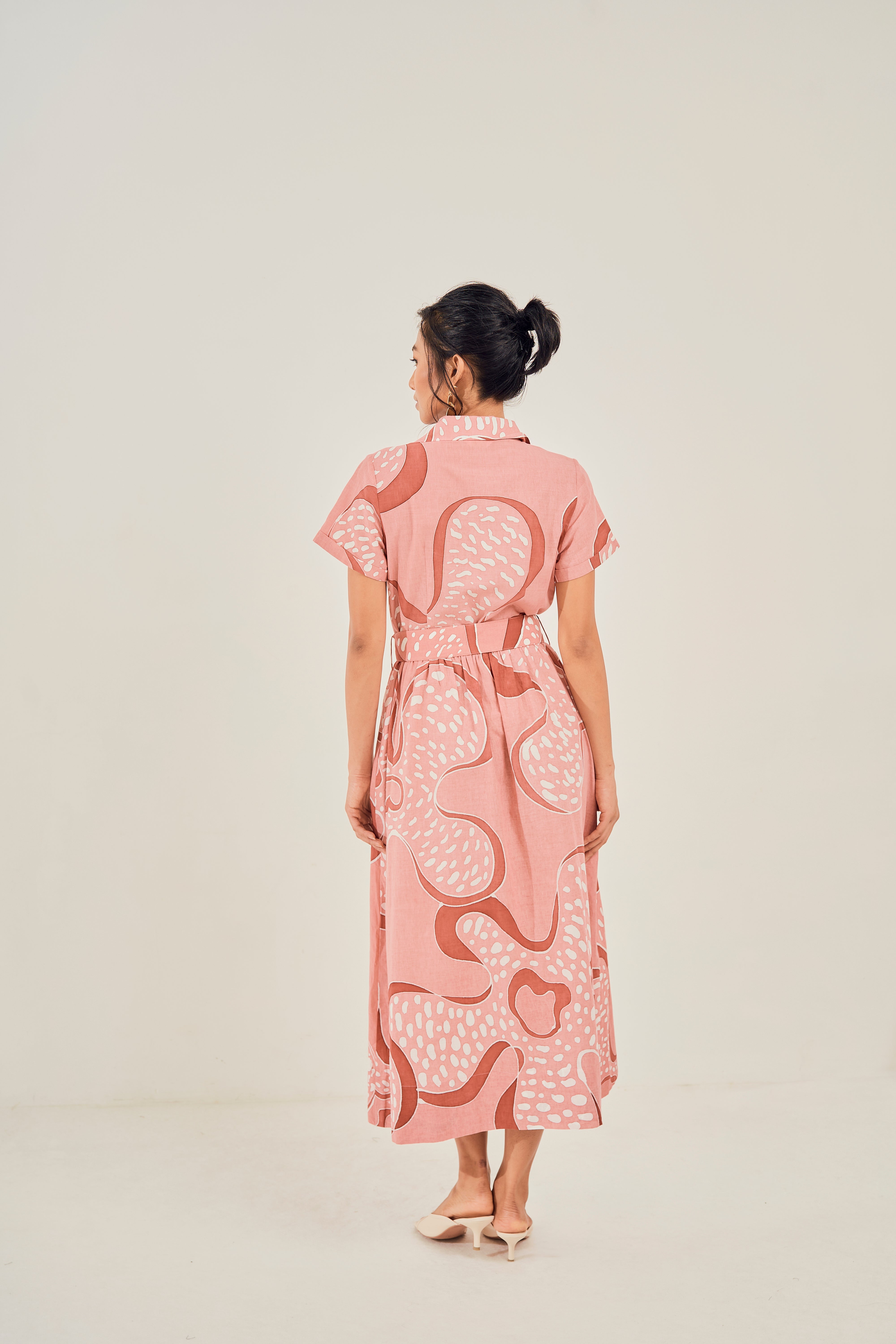 Lydia Shirt Dress (Hand Drawn Print)