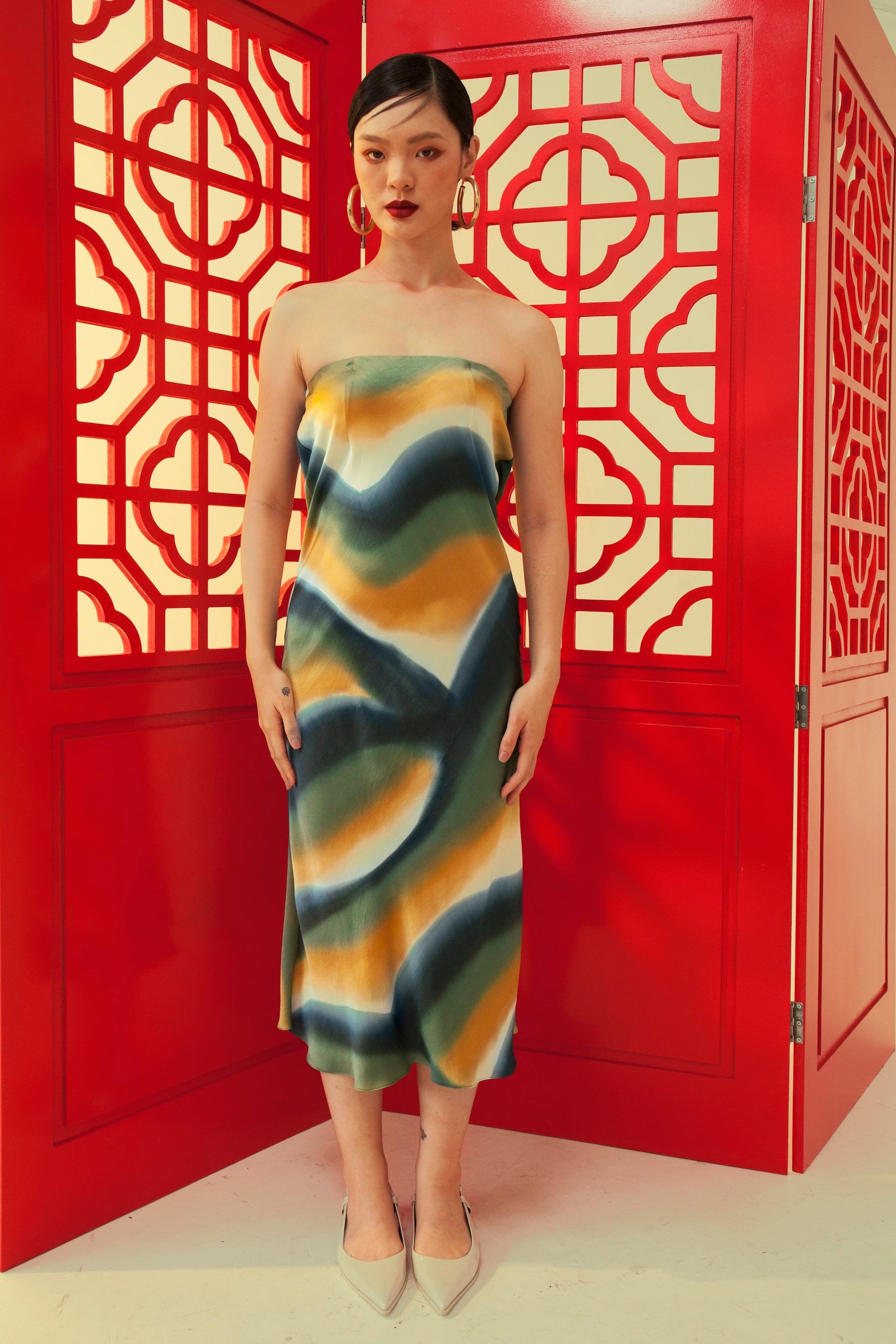 Oriental Sayang Skirt (Satin Silk)