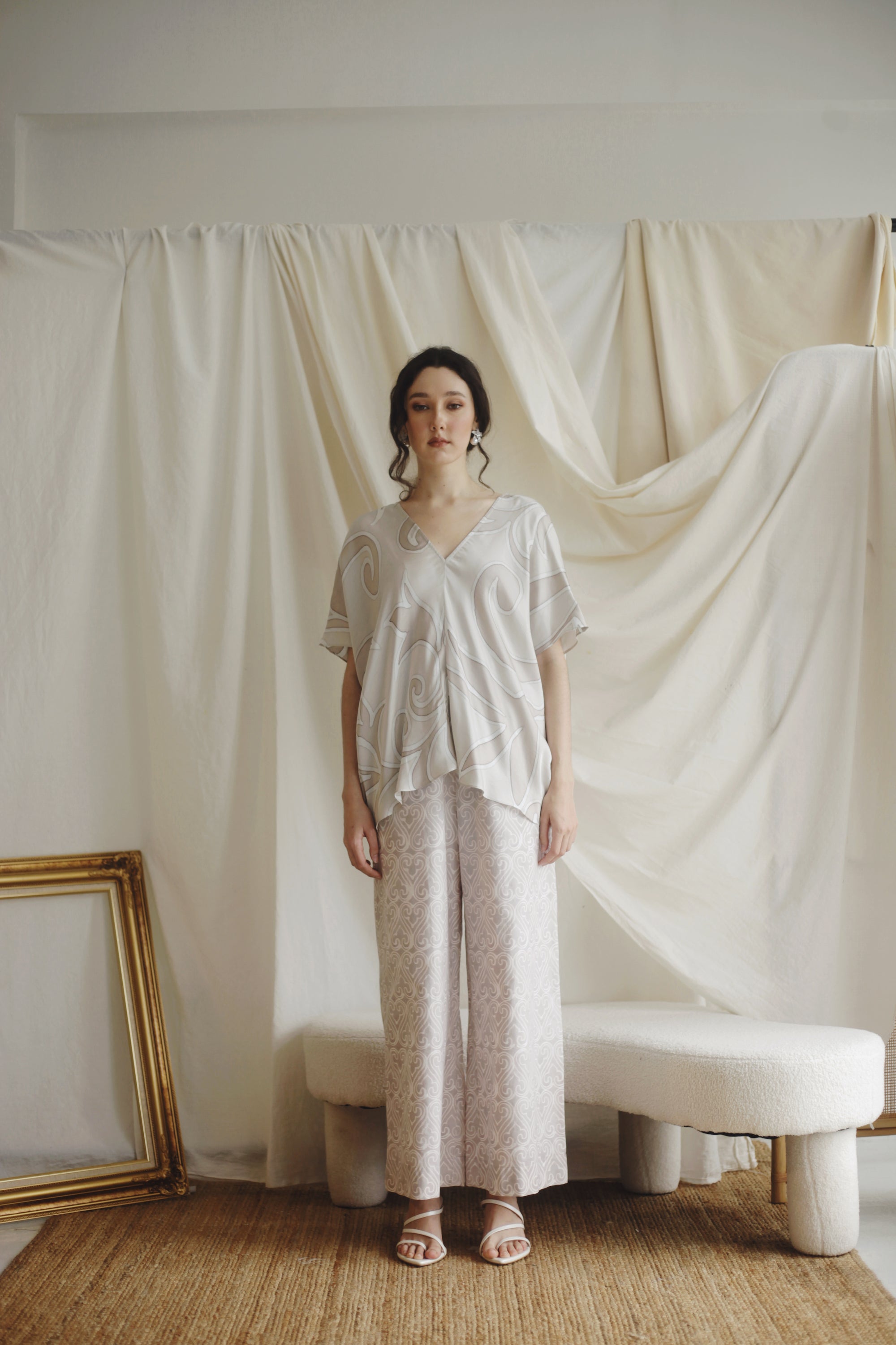Atika Flare Pants (Cotton Poplin)